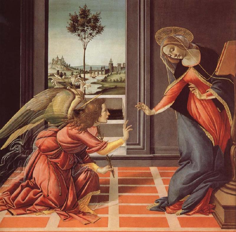 Sandro Botticelli The Annunciation oil painting image